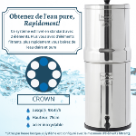 Crown berkey® 22.7 L - 2 filtres black berkey