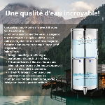 Fontaine à eau Monderma Max Big 8.5L - inclus filtres 2 FTO+, 1 base inox, 1 robinet avec vue