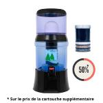 Fontaine Eva - bep - 7 litres - cuve en verre - noire + 1 cartouche ultimate