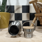 Bouteille inox 800ml - Bouchon en bambou,  poignée de transport
