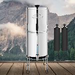 Fontaine à eau Monderma Max Big 8.5L - inclus 2 filtres black filters, 1 base inox, 1 robinet avec vue