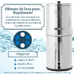 Imperial berkey® 17 litres - 4 filtres