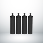 Monderma Black Filters - 4 Cartouches de Filtration , 24 mois, compatibles avec les Systèmes Berkey