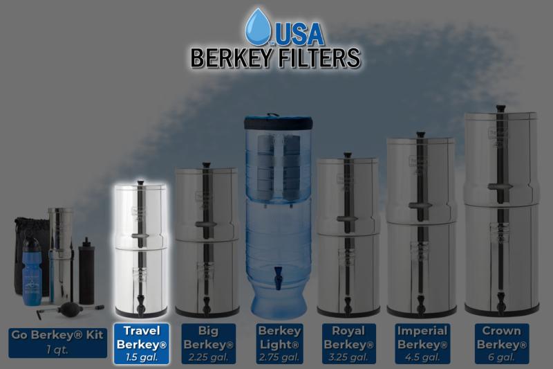 Travel Berkey 5L  Filtre à eau Réunion Berkey