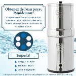 Imperial berkey® 17 litres - 2 filtres