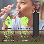 Monderma Black Filters - 2 Cartouches de Filtration  12 mois, compatibles avec les Systèmes Berkey
