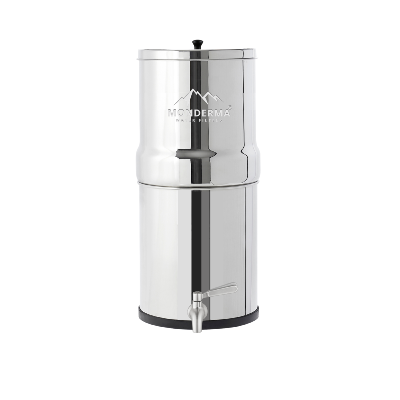 Monderma Fontaine Big 8,5 L inox avec robinet inox – Filtres en option