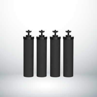 Monderma Black Filters - 4 Cartouches de Filtration , 24 mois, compatibles avec les Systèmes Berkey