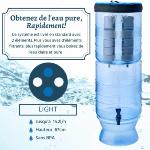 Berkey® light™ 10.4 L - 2 filtres black berkey