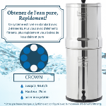Crown berkey® 22.7 litres - 6 filtres Black berkey