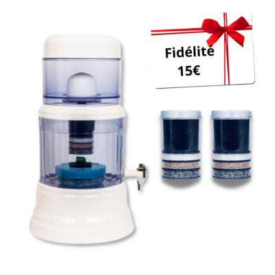 Fontaine Eva - bep, 12 litres - avec irl et magnétisation + 2 Filtres ultimate