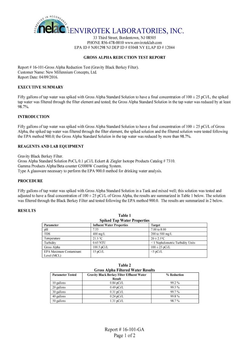 Black-Berkey -Test-reduction-rayonnement-Alpha-brut 1-2